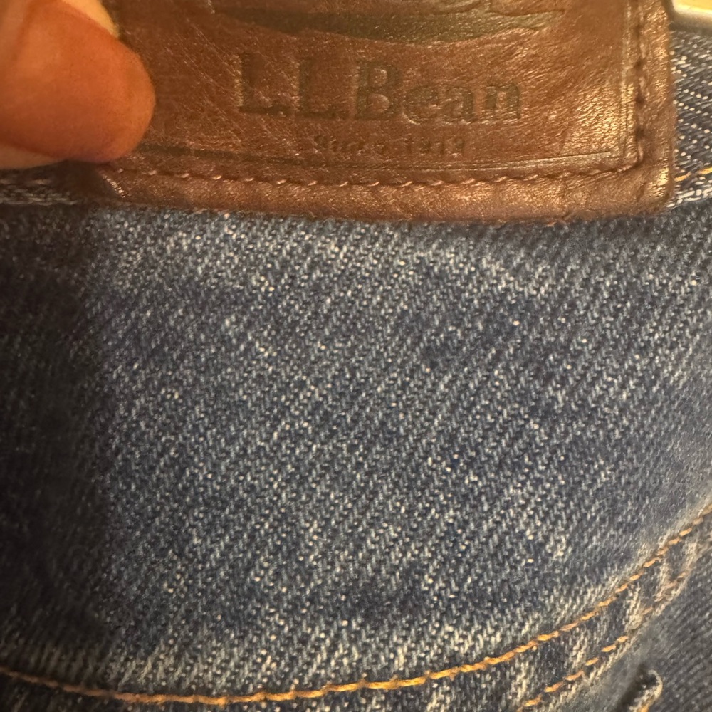 L.L. Bean Indigo Jeans   SIZE:   12 TALL      #Y - Picture 7 of 9